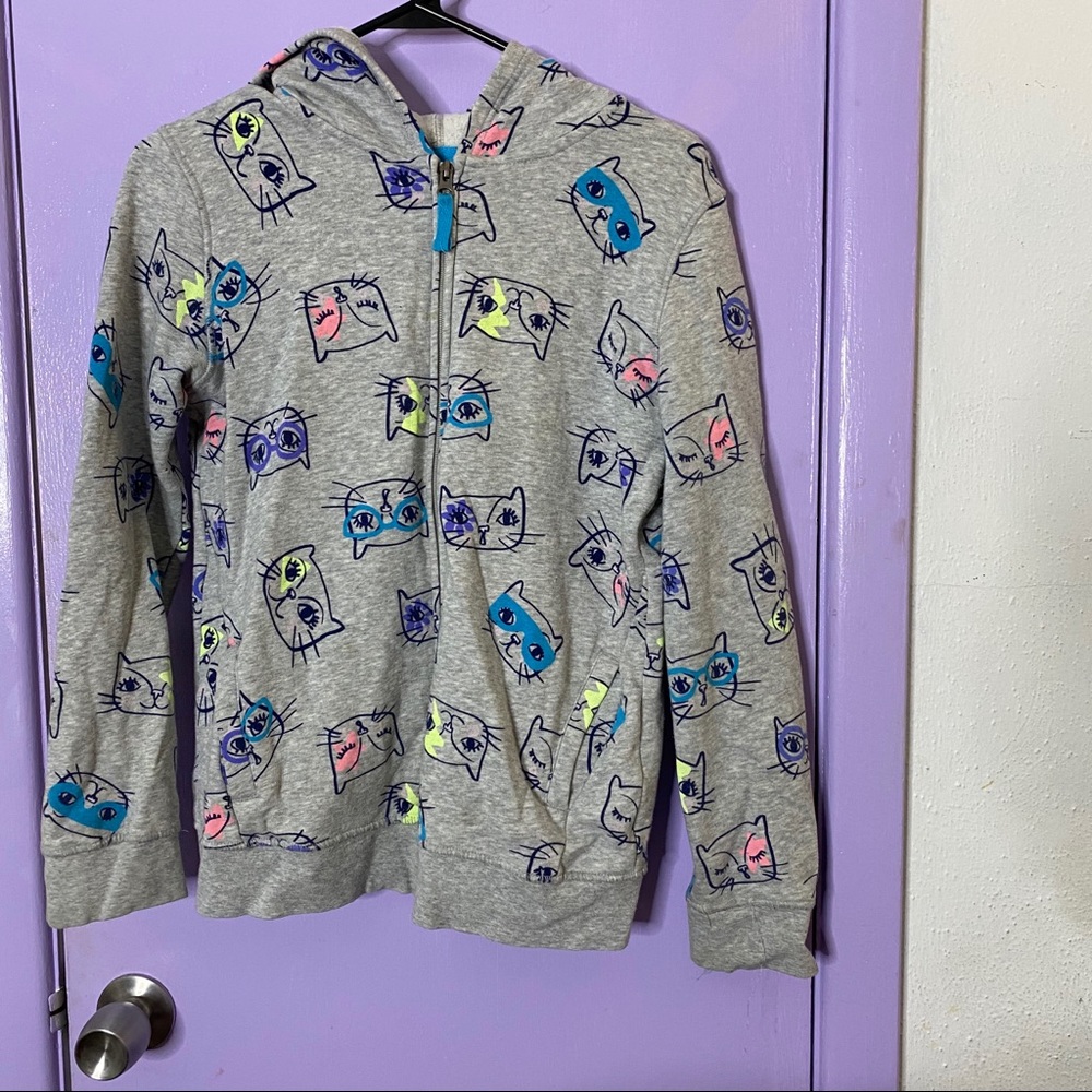 Cat & Jack cat zip up hoodie